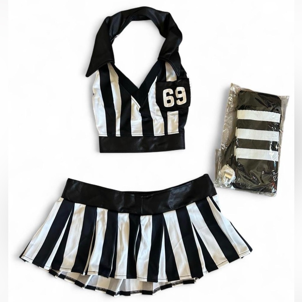 Leg Avenue Black and White Referee Costume